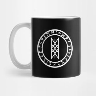 Web of Wyrd /// Rune Circle White Mug